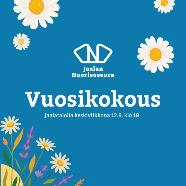 Vuosikokous 12.8. klo 18